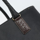 BOTTEGA VENETA Shopper Bag Leer Zwart Goud Auth ep12337-10