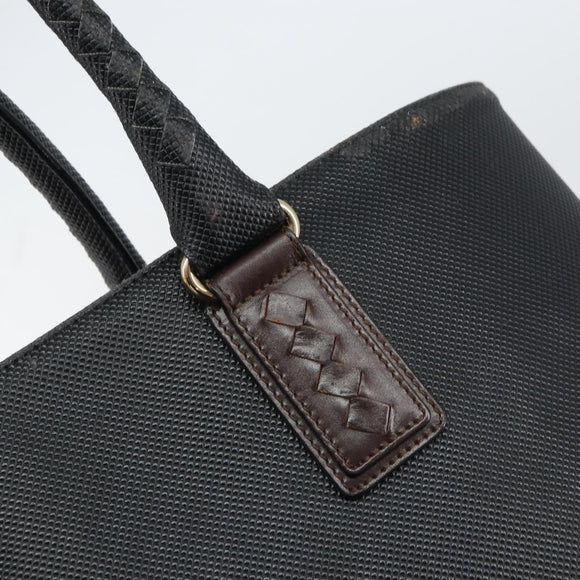 BOTTEGA VENETA Shopper Bag Leer Zwart Goud Auth ep12337