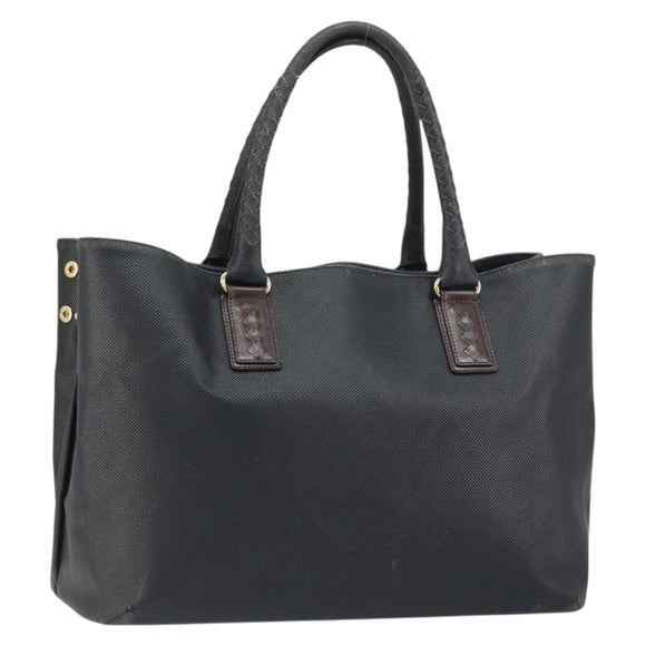 BOTTEGA VENETA Shopper Bag Leer Zwart Goud Auth ep12337