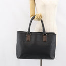 BOTTEGA VENETA Shopper Bag Leer Zwart Goud Auth ep12337-22