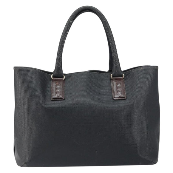 BOTTEGA VENETA Shopper Bag Leer Zwart Goud Auth ep12337