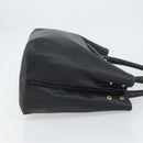 BOTTEGA VENETA Shopper Bag Leer Zwart Goud Auth ep12337-3