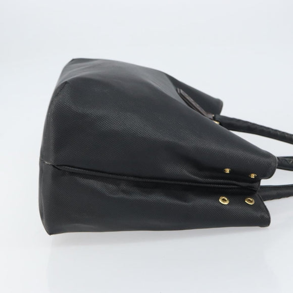 BOTTEGA VENETA Shopper Bag Leer Zwart Goud Auth ep12337