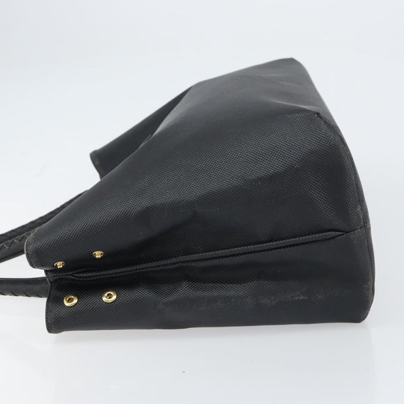 BOTTEGA VENETA Shopper Bag Leer Zwart Goud Auth ep12337