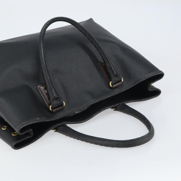 BOTTEGA VENETA Tote Bag Leather Black Gold Auth ep12337