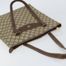 GUCCI GG Supreme Tote Bag PVC Beige Gold Auth ep12338-6