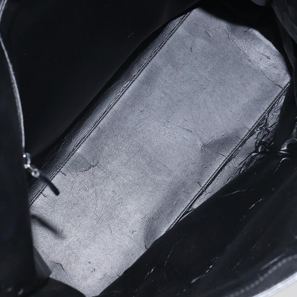 GUCCI GG Canvas Tote Bag Black Silver Auth ep12343