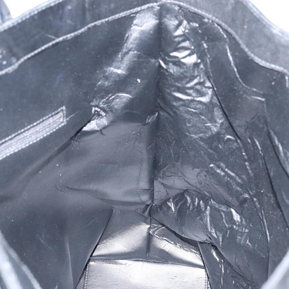 GUCCI GG Canvas Tote Bag Black Silver Auth ep12343