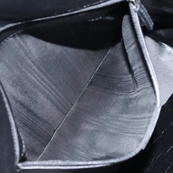 GUCCI GG Canvas Tote Bag Black Silver Auth ep12343