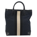 GUCCI GG Canvas Tote Bag Black Silver Auth ep12343-3