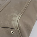 GUCCI Soho Tote Bag Leather Gray Gold 282307 Auth ep12345-9