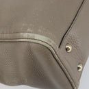 GUCCI Soho Tote Bag Leather Gray Gold 282307 Auth ep12345-16