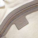 GUCCI Soho Tote Bag Leather Gray Gold 282307 Auth ep12345-17