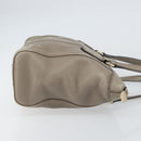 GUCCI Soho Tote Bag Leather Gray Gold 282307 Auth ep12345-3