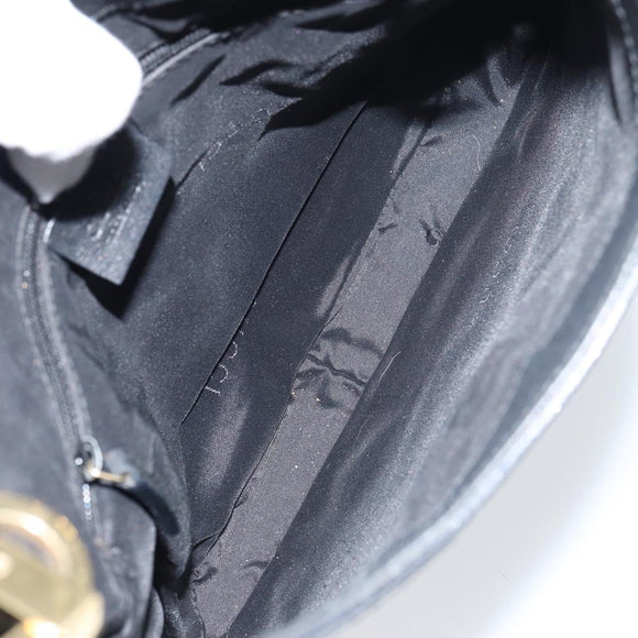 GUCCI GG Canvas Shoulder Bag Black Gold 001 4142 Auth ep12350