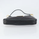 GUCCI GG Canvas Shoulder Bag Black Gold 001 4142 Auth ep12350-5