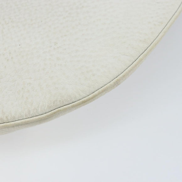 GUCCI Sherry Line Shoulder Bag Leather White Gold Red 130771 Auth ep12352