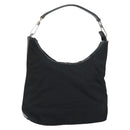 GUCCI Hand Bag Nylon Enamel Black Silver 000 0602 3754 Auth ep12353-1