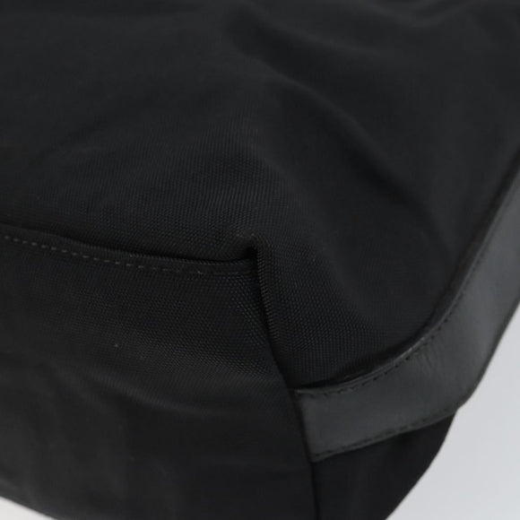 GUCCI Hand Bag Nylon Enamel Black Silver 000 0602 3754 Auth ep12353