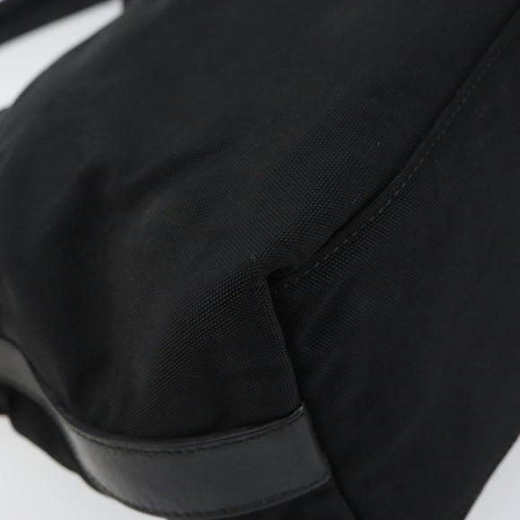 GUCCI Hand Bag Nylon Enamel Black Silver 000 0602 3754 Auth ep12353