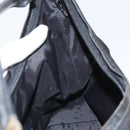 GUCCI Hand Bag Nylon Enamel Black Silver 000 0602 3754 Auth ep12353-19