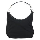 GUCCI Hand Bag Nylon Enamel Black Silver 000 0602 3754 Auth ep12353-13