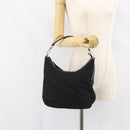 GUCCI Hand Bag Nylon Enamel Black Silver 000 0602 3754 Auth ep12353-22