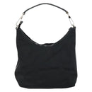 GUCCI Hand Bag Nylon Enamel Black Silver 000 0602 3754 Auth ep12353-2