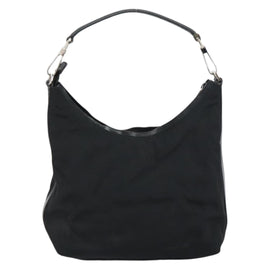 GUCCI Hand Bag Nylon Enamel Black Silver 000 0602 3754 Auth ep12353 - 0