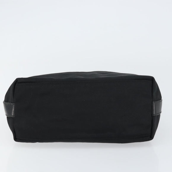 GUCCI Hand Bag Nylon Enamel Black Silver 000 0602 3754 Auth ep12353