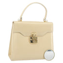 GUCCI Hand Bag Leather Beige Gold 000 2026 0258 Auth ep12356-1