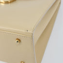 GUCCI Hand Bag Leather Beige Gold 000 2026 0258 Auth ep12356-10