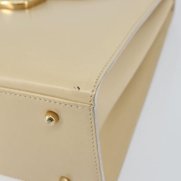 GUCCI Hand Bag Leather Beige Gold 000 2026 0258 Auth ep12356