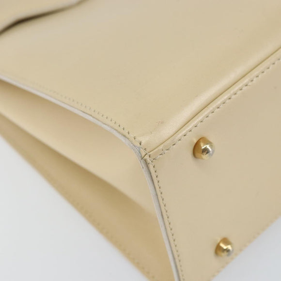 GUCCI Hand Bag Leather Beige Gold 000 2026 0258 Auth ep12356