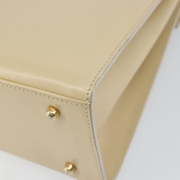 GUCCI Hand Bag Leather Beige Gold 000 2026 0258 Auth ep12356