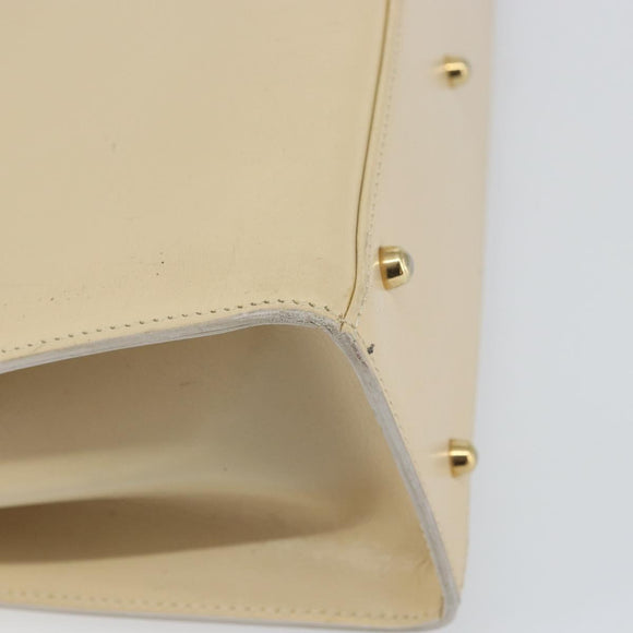 GUCCI Hand Bag Leather Beige Gold 000 2026 0258 Auth ep12356