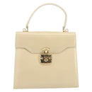 GUCCI Hand Bag Leather Beige Gold 000 2026 0258 Auth ep12356-2