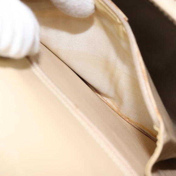 GUCCI Hand Bag Leather Beige Gold 000 2026 0258 Auth ep12356