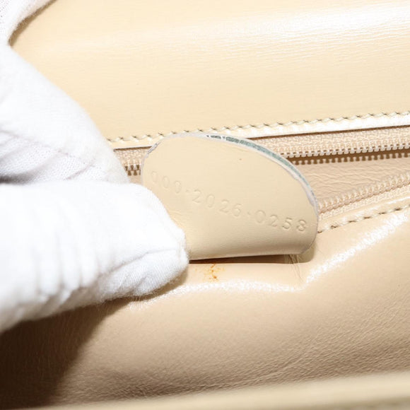 GUCCI Hand Bag Leather Beige Gold 000 2026 0258 Auth ep12356
