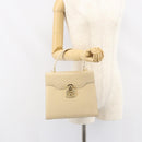 GUCCI Hand Bag Leather Beige Gold 000 2026 0258 Auth ep12356-26