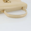 GUCCI Hand Bag Leather Beige Gold 000 2026 0258 Auth ep12356-7