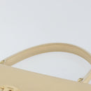 GUCCI Hand Bag Leather Beige Gold 000 2026 0258 Auth ep12356-8