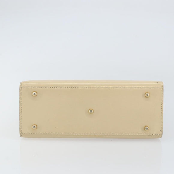 GUCCI Hand Bag Leather Beige Gold 000 2026 0258 Auth ep12356