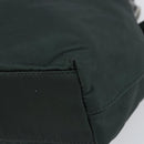 Christian Dior Hand Bag Nylon Khaki Silver Auth ep12359-9