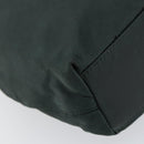 Christian Dior Hand Bag Nylon Khaki Silver Auth ep12359-14