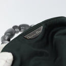 Christian Dior Hand Bag Nylon Khaki Silver Auth ep12359-10