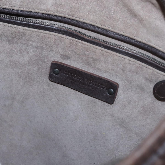 BOTTEGA VENETA INTRECCIATO Hobo Shoulder Bag Leather Brown Auth ep12361