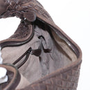 BOTTEGA VENETA INTRECCIATO Hobo Shoulder Bag Leather Brown Auth ep12361-18