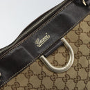 GUCCI GG Canvas Abbey Tote Bag Beige Gold 189831 Auth ep12363-17