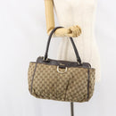 GUCCI GG Canvas Abbey Tote Bag Beige Gold 189831 Auth ep12363-23